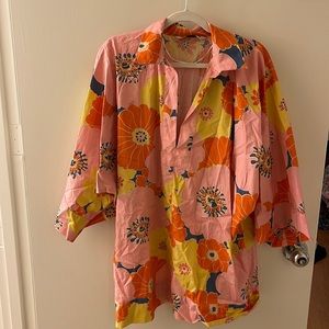 Zara coverup & matching hat